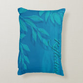 海青葉緑反射スクリプト アクセントクッション (裏面(縦))