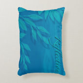 海青葉緑反射スクリプト アクセントクッション (正面(垂直))