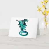 海青龍　神秘的　魔法の生物 カード (黄色い花)