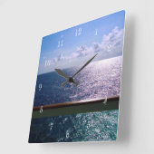 海青 スクエア壁時計 (傾斜)