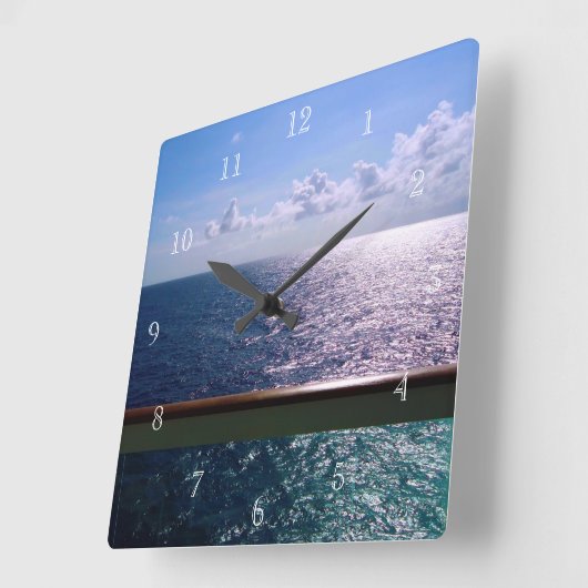 海青 スクエア壁時計 (傾斜)