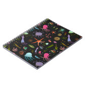 海面のクリッターパターン ノートブック (左側)