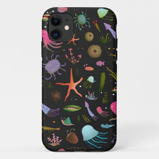 海面のクリッターパターン Case-Mate iPhoneケース (裏面)