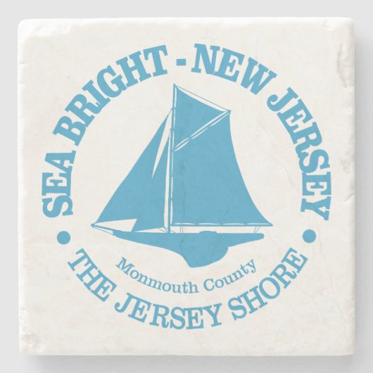 海面ブライト（ループ） ストーンコースター (正面)