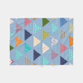 海面三角青 フリースブランケット (正面(横))