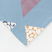 海面三角青 フリースブランケット (角)