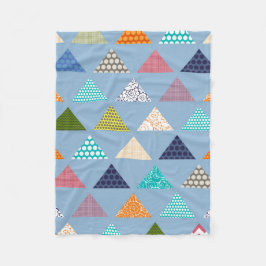 海面三角青 フリースブランケット