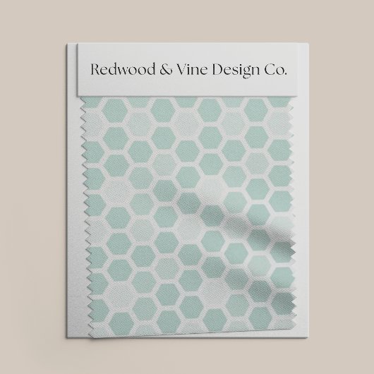 海面幾何六角パターン//任意の色 ファブリック