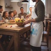 海風：水色カモメ エプロン