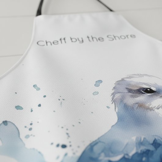 海風：水色カモメ エプロン