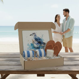 海風:水色カモメ カッティングボード