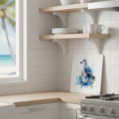 海風：水色カモメ カッティングボード