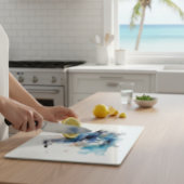 海風：水色カモメ カッティングボード