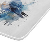 海風：水色カモメ カッティングボード (角)