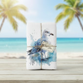 海風：水色カモメ キッチンタオル