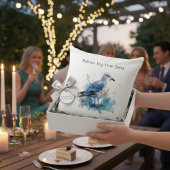 海風：水色カモメ クッション