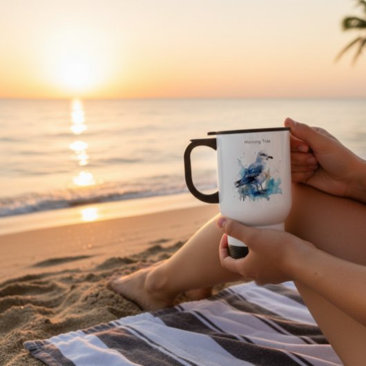 海風：水色カモメ トラベルマグ