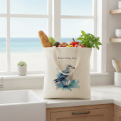 海風：水色カモメ トートバッグ