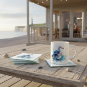 海風： watercolorWSeagull ガラスコースター