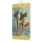 海飛んでいる上のアヒル カーエアーフレッシュナー (左)