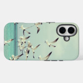 海飛んでいる上のカモメ Case-Mate iPhoneケース (裏面 (横))