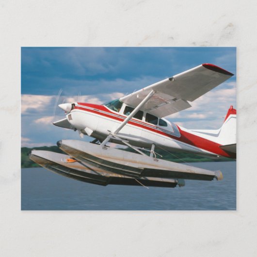 海飛行機離陸，ビクトリア滝，ジンバブエ ポストカード (正面)