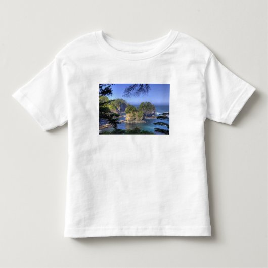 海食柱、マカー族+部族の土地、岬 トドラーTシャツ (正面)