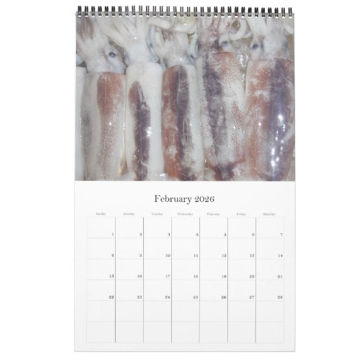 海食2026 カレンダー (2月 2026)