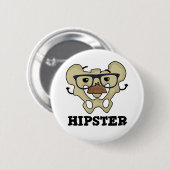 海馬おもしろいお尻骨解剖用プリン 缶バッジ (正面&裏面)