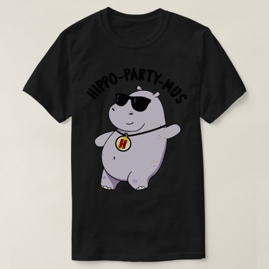 海馬おもしろい足動物ヒッポプン Tシャツ (デザイン正面)