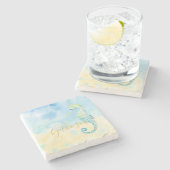 海馬とヒトデ   ストーンコースター (横)