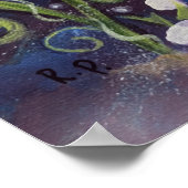 海馬と岩の人魚 ポスター (角)