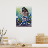 海馬と岩の人魚 ポスター (キッチン)