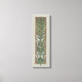 海馬と海藻、ヴィンテージアールヌーボー キャンバスプリント (正面)