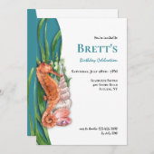 海馬と船貝 招待状 (正面/裏面)