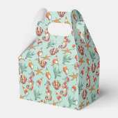 海馬と貝殻の模様 フェイバーボックス (正面サイド)