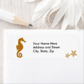 海馬と貝 ラベル (インサイチュ)