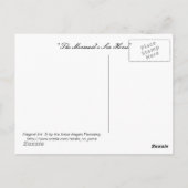 海馬と魚を持つ人魚 ポストカード (裏面)