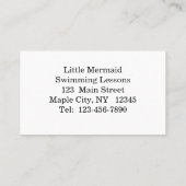 海馬の名刺が入った可愛い人魚 名刺 (裏面)