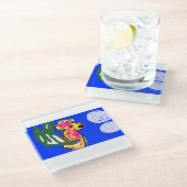 海馬の夏 ガラスコースター (アングル)