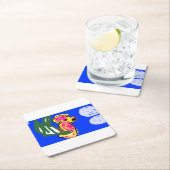 海馬の夏 スクエアペーパーコースター (インサイチュ)