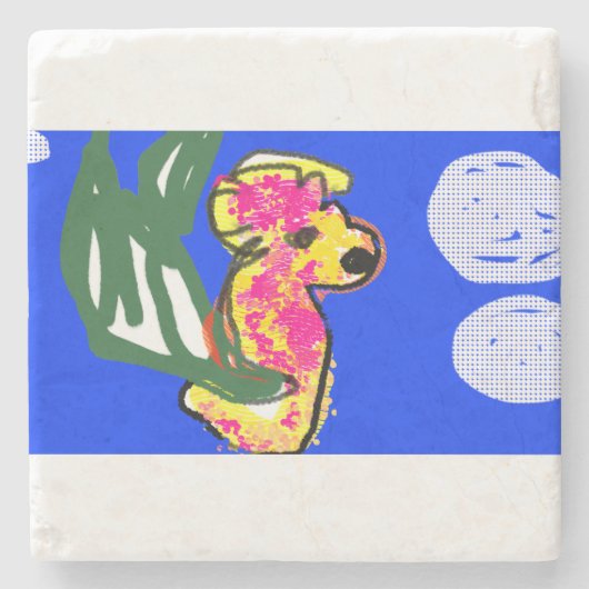 海馬の夏 ストーンコースター (正面)