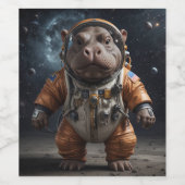 海馬の宇宙服ラベル ワインラベル (シングルラベル)