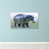 海馬の彫像 キャンバスプリント (インサイチュ (ウッドフロア))