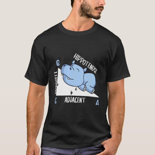 海馬の数学先生数学 Tシャツ (正面)
