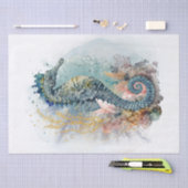 海馬の水色 薄葉紙 (クラフト)