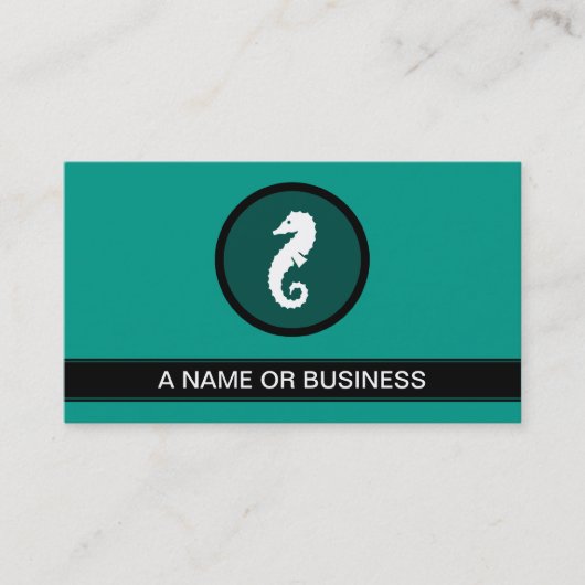 海馬の緑 名刺 (正面)