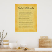 海馬の誓い、キャンバスのパーチメントの外観 ポスター (キッチン)