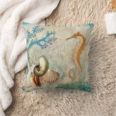 海馬の貝殻 クッション (ブランケット)