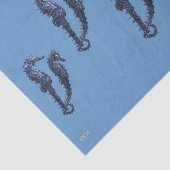 海馬の踊り（青） 薄葉紙 (詳細)